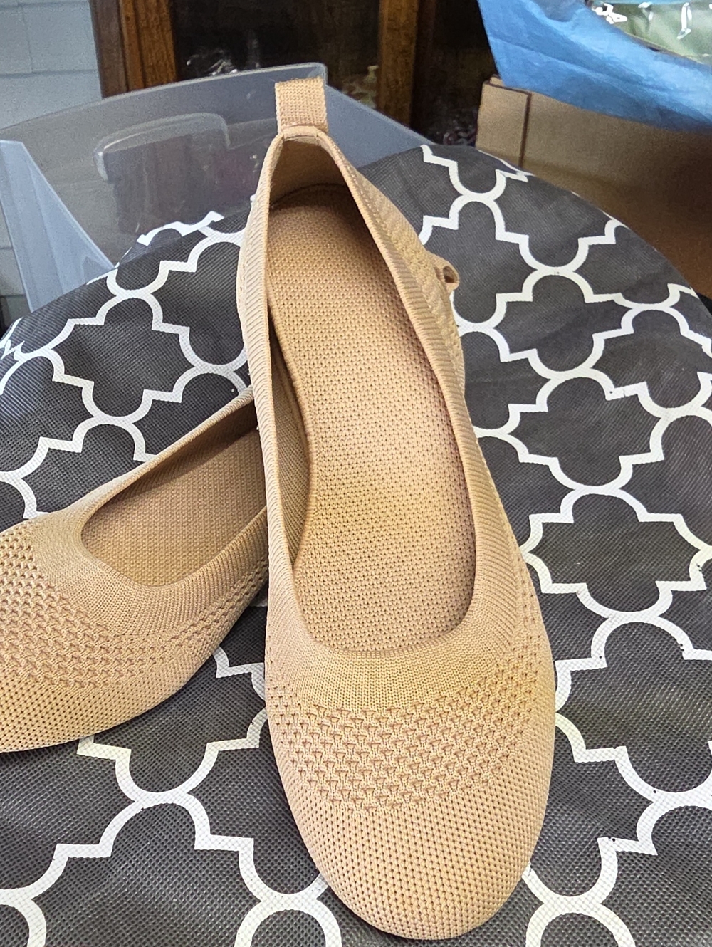 Women’s Knit Ballet Flats - Nude
